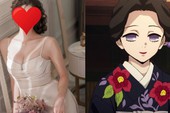 Cô gái đang viral vì giống mỹ nhân Thanh Gươm Diệt Quỷ 100%: Đôi mắt tím y chang, mái tóc không lẫn đâu được