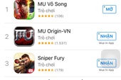 Chưa ra mắt, MU Vô Song đã “tốc biến” lên Top 1 Apple Store, Google Play