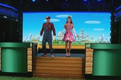Xem Mario cùng công chúa đi thi nhảy trên truyền hình