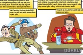 Truyện tranh hài - Sự đối lập của Captain America và Iron Man