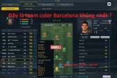 FIFA Online 3: Cận cảnh team color Barcelona khủng nhất server hiện nay