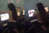 Cô gái nhảy sexy hồn nhiên giữa quán net tại Thường Tín Hà Nội khiến các nam nhân quên cả chơi game