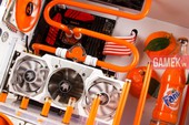 Độc đáo bộ máy tính 'nước cam ép' siêu giải nhiệt cho mùa hè