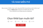 Sau 2 năm tồn tại, website Tải Ram, Tải VGA của Việt Nam đã chính thức ra đi