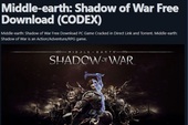 Middle-earth: Shadow of War - Game bom tấn nặng gần 100GB bị crack chỉ sau hơn 1 ngày