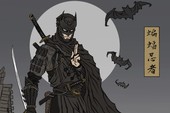 Lạ lẫm hình ảnh của các nhân vật trong Batman theo phong cách ninja Nhật Bản