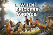 Tung hoành chán chê trong Skyrim, những chú gà tấn công cả sang Assassin's Creed Odyssey