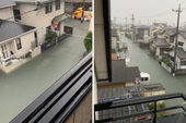 Cộng đồng mạng sửng sốt vì hình ảnh Nhật Bản ngập trong nước lũ vẫn sạch bong, không một cọng rác