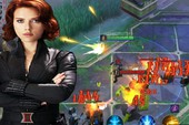 MARVEL Super War: Black Widow bắn liên thanh giống hệt Hayate của Liên Quân Mobile
