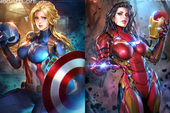 Ngắm loạt tranh vẽ nóng bỏng của biệt đội Avengers khi chuyển đổi giới tính
