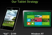 Nvidia giới thiệu tablet dùng chip Tegra 3 chỉ với mức giá 4 triệu đồng
