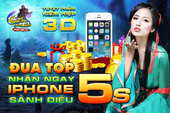 Khai mở máy chủ Nguyệt Lộc, Huyền Thoại Anh Hùng tặng iPhone 5s