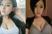 Choáng với loạt ảnh khoe ngực của hot girl Trung Quốc