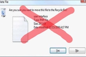 Bỏ hộp xác nhận xóa file trong Windows 7