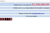 Tên miền Viettel.com được rao bán với giá 1,5 triệu USD