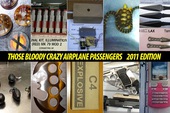 Top 10 vật dụng kỳ quái bị thu giữ tại sân bay trong năm 2011