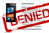 Nokia Lumia 910 với camera 12MP không có thật
