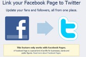 Facebook cho phép người dùng cập nhật thông tin Twitter