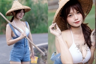 Mặc trang phục gợi cảm xuống đồng làm ruộng, hot girl mạng nhận chỉ trích nặng nề, vẫn được CĐM quan tâm đặc biệt