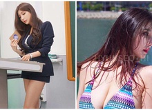 Nhan sắc gợi cảm của hai cô giáo "cực phẩm" nhất Hàn Quốc, nóng bỏng thế này bảo sao điểm danh chẳng thiếu sinh viên nào