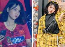 Xuất hiện trên khán đài xem U23 Việt Nam, biểu cảm của cô gái khiến dân mạng "truy tìm"
