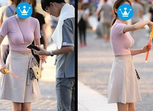 Thổi bong bóng giữa phố, cô nàng bỗng chốc trở thành tâm điểm chú ý của cộng đồng mạng chỉ qua một chi tiết