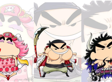 Từ Tứ Hoàng One Piece tới Sannin làng Lá đều hóa "Shin-chan" qua bộ fan art vui nhộn