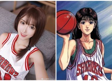 Cosplay thành nữ chính của Slam Dunk, cô nàng streamer xinh đẹp được khen tới tấp "Cái gì cũng giống, chỉ trừ vòng một"