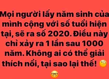 Chuyên gia lý giải phép tính kì lạ cộng tuổi nào cũng ra năm 2020