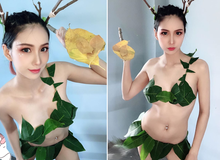 Chỉ cần lá và băng keo, nữ cosplayer gợi cảm khiến cộng đồng DOTA 2 Việt xịt máu mũi