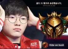 "Học sinh yếu kém" Faker chính thức lên Vàng 4 ĐTCL, sợ tụt rank nên chỉ dám chơi thường