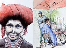 Bộ tranh "đẹp quá Việt Nam ơi" được vẽ bởi họa sĩ người Pháp, cộng đồng mạng quốc tế thích thú ngắm nhìn một nơi bình dị, an yên nhưng rất tươi đẹp