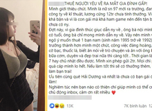 Đam mê game nên không có người yêu, gái xinh vội lên mạng tìm thuê "bạn trai" với giá 2 triệu