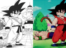 Dragon Ball: So sánh ảnh đen trắng với bản gốc anime, kẻ tám lạng người nửa cân, Goku vẫn quá "chất"