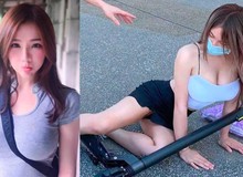 Dàn cảnh ngã xe scooter để nổi tiếng, cô nàng hot girl bị cộng đồng mạng "bóc phốt", ném đá liên tục