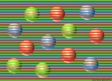 Bạn thấy những quả cầu này có màu sắc khác hẳn nhau? Thật ra chúng đều có cùng một màu