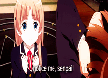 Meme "Notice me, senpai" là gì và vì sao cộng đồng mạng thích nó đến thế?