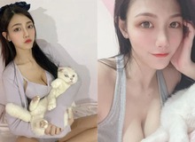 Khoe dáng gợi cảm trên giường nhưng nàng hot girl lại bị CĐM "bỏ rơi" khi chỉ khen chú mèo cưng chụp cùng