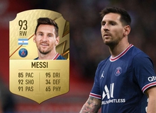 Top 100 cầu thủ mạnh nhất trong FIFA 22, Lionel Messi vẫn “vô đối”