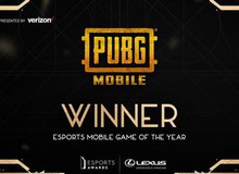 PUBG Mobile chiến thắng hạng mục Trò chơi Thể thao Điện tử trên di động tại Esports Awards 2022