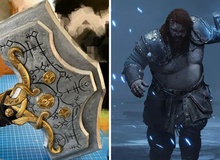 Quá đam mê God of War Ragnarok, nam game thủ tự tay chế tạo búa thần của Thor phiên bản đời thực