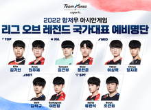 KeSPA công bố danh sách sơ bộ đội LMHT cho Asiad 2022: T1 góp mặt đủ, "cháu trai Faker" có thể "bật bãi" sớm