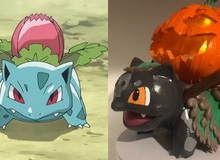 Tự thiết kế Ivysaur từ quả bí ngô, fan của Pokemon khiến cộng đồng thích thú