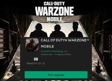 Call of Duty Warzone phiên bản di động cho phép đăng ký trước trên Google Play