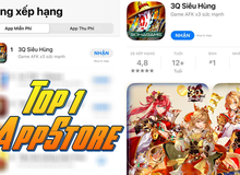 3Q Siêu Hùng vượt loạt game khủng, leo thẳng Top 1 App Store ngay ngày ra mắt