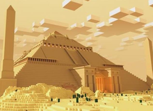 Game thủ 'Minecraft' tốn 1 năm trời để xây dựng Kim tự tháp và sa mạc mênh mông