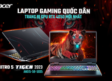 Laptop Gaming quốc dân Acer Nitro 5 Tiger 2023: Trang bị card RTX 4050 mới nhất