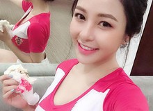 Giữa thời tiết mưa rét, hot girl "Nóng Cùng World Cup" khoe ảnh thả dáng bikini 