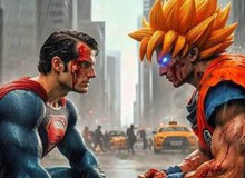 AI tưởng tượng những màn giao thoa tàn bạo nhất giữa DC và Dragon Ball