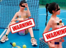 Cố tình diện bikini, tạo dáng phản cảm trên sân Pickleball, gái xinh thách thức dư luận?